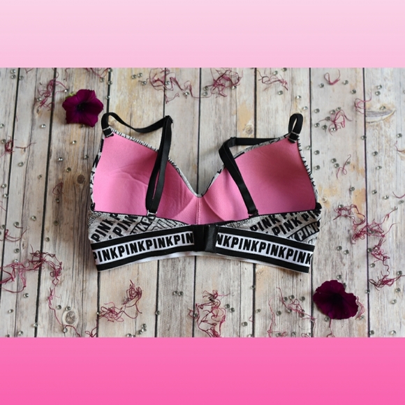 💕Pink Victoria's Secret Padded Bra Size 32C - Picture 2 of 4